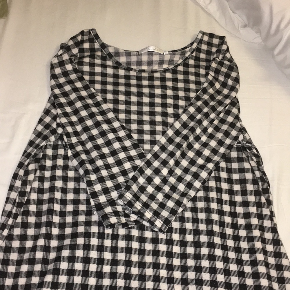 Mid calf checkered dress